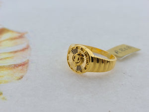 22K Solid Gold Men's Religious Ring R8684 - Royal Dubai Jewellers