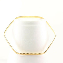 22k Bangle Solid Gold Unique Charm Hexagon Kara Design Size 2.75 inch B3064 - Royal Dubai Jewellers