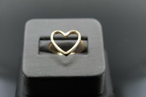 18k Solid Gold Elegant Ladies Modern Heart Designed Fancy Ring R9145m - Royal Dubai Jewellers