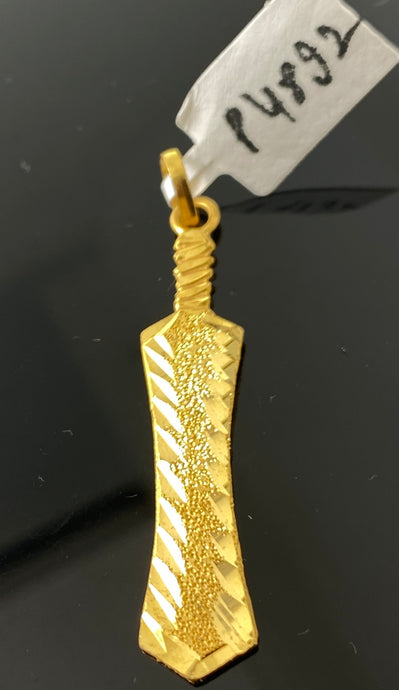 22K Solid Gold Sikhism Pendant P4892 - Royal Dubai Jewellers