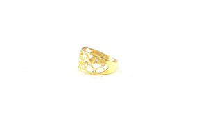 22k Ring Solid Gold ELEGANT Charm Ladies Band SIZE 7.5 "RESIZABLE" r2537mon - Royal Dubai Jewellers