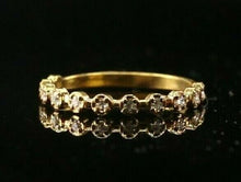 22k Ring Solid Gold ELEGANT Charm Multi Stone Band SIZE 7.75 "RESIZABLE" r2147 - Royal Dubai Jewellers