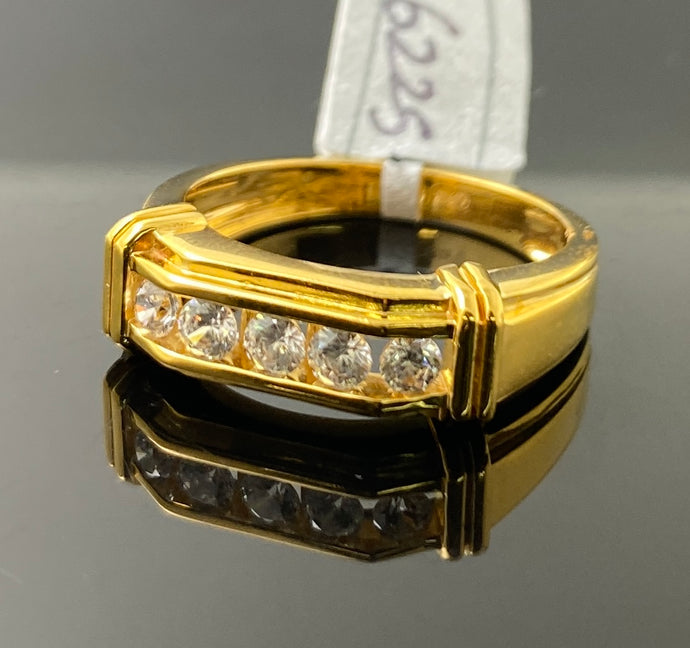 22k Solid Gold Posh Designer Men Ring r6225 - Royal Dubai Jewellers