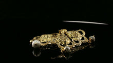 22k 22ct Solid Gold ELEGANT Antique Filigree Pendant Set Matte Finishing P2085 - Royal Dubai Jewellers