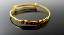 22K 22CT SOLID GOLD baby bangle diamond cut bracelet cb1126 - Royal Dubai Jewellers