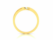 22k Ring Solid Yellow Gold Ladies Jewelry Elegant Simple Band with Stone CGR79 - Royal Dubai Jewellers