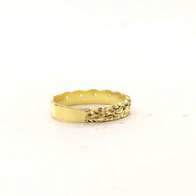 22k Ring Solid Gold Elegant Classic Link Ladies Ring Size R2066 mon - Royal Dubai Jewellers