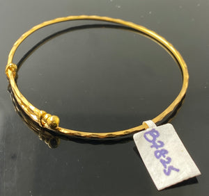 22K Solid Gold Kid's Bangle B7825 - Royal Dubai Jewellers
