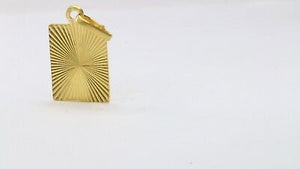 22k Pendant Solid Gold ELEGANT Simple Religious Muslim LOCKET Pendant P1363 - Royal Dubai Jewellers