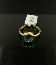 10K Solid Gold Aqua Ring R5660 - Royal Dubai Jewellers