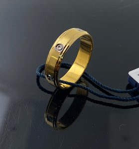 22k Solid Gold Elegant High Polished Band 4598f - Royal Dubai Jewellers