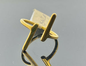Ladies Ring Solid Gold Simple Band SM20 - Royal Dubai Jewellers