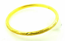 22k Solid Gold ELEGANT WOMEN BANGLE BRACELET Classic Design Size 2.5 inch B334 - Royal Dubai Jewellers
