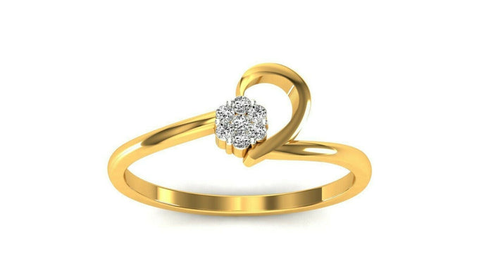 22k Ring Solid Yellow Gold Ladies Jewelry Elegant Simple Band CGR77 - Royal Dubai Jewellers