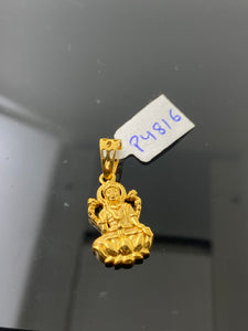 22K Solid Gold Hindu Idol Pendant P4816 - Royal Dubai Jewellers