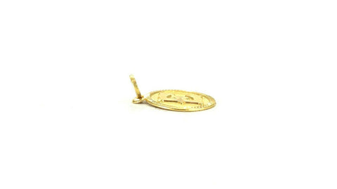 22k Pendant Solid Gold ELEGANT Classic Religious Letter E Pendant p3056 - Royal Dubai Jewellers