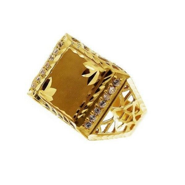 22k 22ct Solid Gold ELEGANT Charm Mens Simple Ring SIZE 11.5 