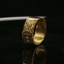 22k Ring Solid Gold ELEGANT Charm Men Unique Band SIZE 10.5 "RESIZABLE" r2347 - Royal Dubai Jewellers