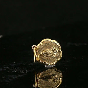 22k Pendant Solid Gold ELEGANT Simple Diamond Simple Prayer Pendant P1526 - Royal Dubai Jewellers