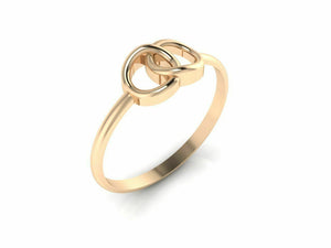 22k Solid Yellow Gold Ladies Jewelry Modern Band with Infinity Design CGR59 - Royal Dubai Jewellers