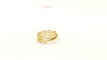 22k RIng Solid Gold Elegant Charm Clover Design Ladies Ring Size R2070 mon - Royal Dubai Jewellers