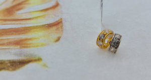 22K Solid Gold Crystal Pendant P3938Z - Royal Dubai Jewellers