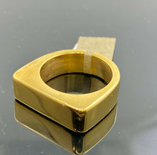 22k Ring Solid Gold Ladies Jewelry ELEGANT High Polish Rectangular Design r2401 - Royal Dubai Jewellers