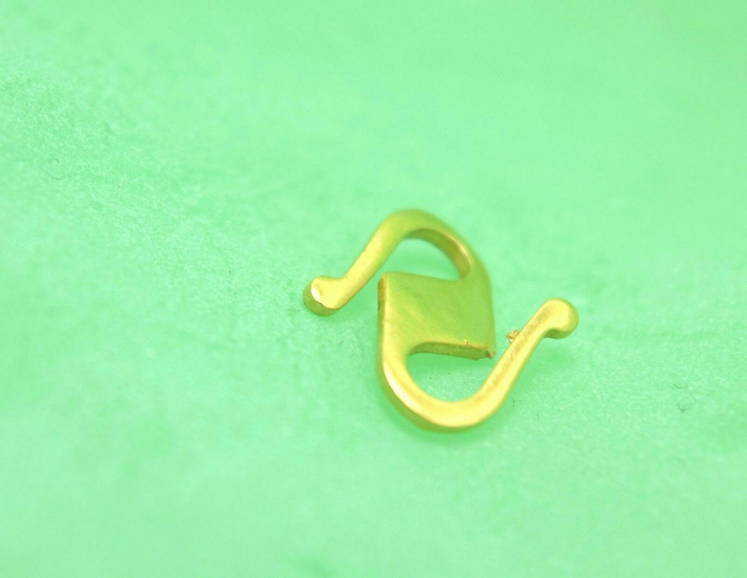 22k 22ct Solid Gold 916 CHAIN S LOCK CLASP FINDINGS Hook Claw Spring yellow S - Royal Dubai Jewellers