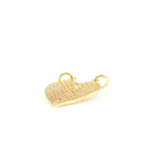 22k Pendant Solid Gold ELEGANT Simple Joint Heart Diamond Cut Pendant P1527 - Royal Dubai Jewellers