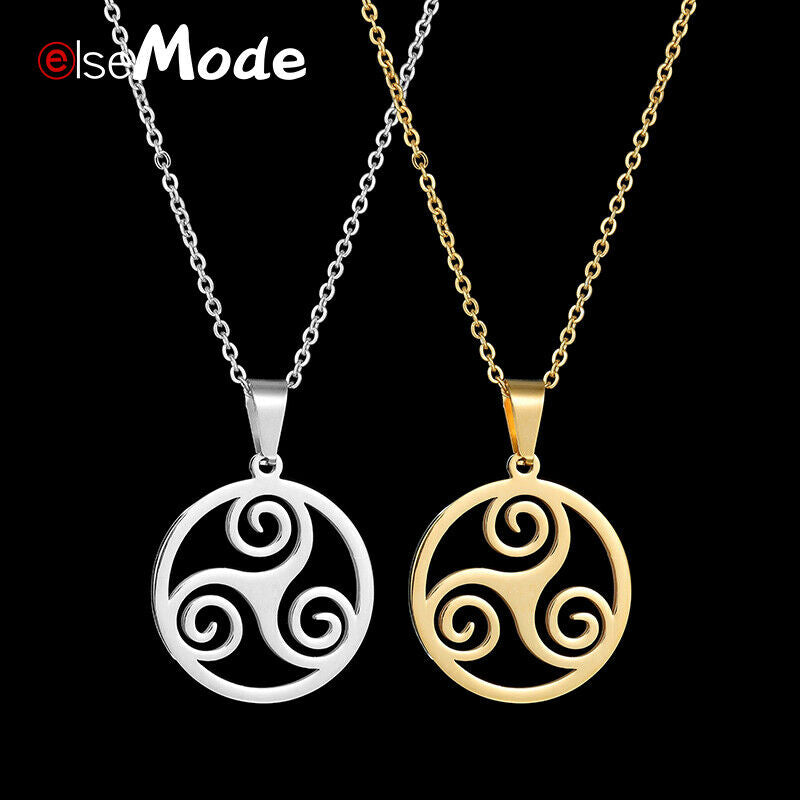 Solid Gold Unique Spiral Pendant with High Polished Finishing SP9 - Royal Dubai Jewellers