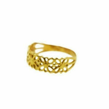 22k Ring Solid Gold ELEGANT Charm Ladies Floral Ring SIZE 8 "RESIZABLE" r1726 - Royal Dubai Jewellers