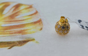 22K Solid Gold Crystal Pendant P3953z - Royal Dubai Jewellers
