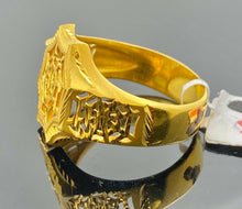 22k Ring Solid Gold Men Jewelry Classic Web Design R2018 - Royal Dubai Jewellers