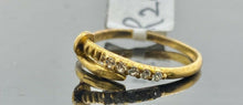 22k Ring Solid Gold ELEGANT Charm Simple Nail Design Ladies Band r2083z - Royal Dubai Jewellers