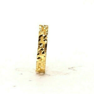 22k Ring Solid Gold Elegant Charm S link Design Ladies Ring Size R2029 mon - Royal Dubai Jewellers