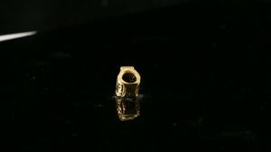 22k Pendant Solid Gold ELEGANT Simple Diamond Cut Crown Pendant P2154mon - Royal Dubai Jewellers