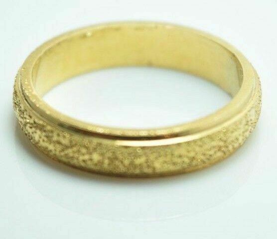 22k Yellow Gold Band Ring Mens or Ladies 6mm Width ANY SIZE AVAILABLE - Royal Dubai Jewellers