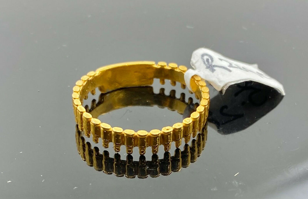 22k Ring Solid Gold ELEGANT Charm Men Ammo Ring SIZE 10.8 