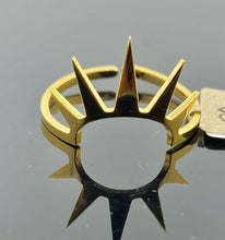 Ladies Solid Gold Ring Simple Lady Of Liberty Crown Design SM19 - Royal Dubai Jewellers