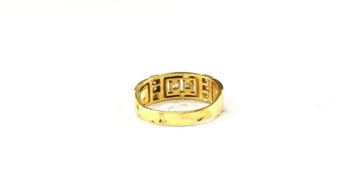 22k Ring Solid Gold ELEGANT Charm Men Band SIZE 10.25 "RESIZABLE" r2589mon - Royal Dubai Jewellers