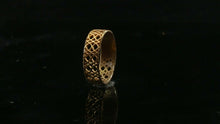 22k Ring Solid Gold ELEGANT Charm Men Geometric Band SIZE 11 "RESIZABLE" r2322 - Royal Dubai Jewellers