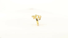 22k Ring Solid Gold ELEGANT Charm Ladies Floral Band SIZE 6-3/4"RESIZABLE" r2117 - Royal Dubai Jewellers