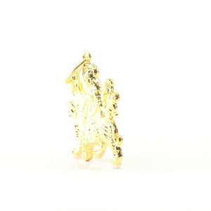 22k 22ct Solid Gold ELEGANT Simple Diamond Cut Religious Maa Durga Pendant P1523 - Royal Dubai Jewellers