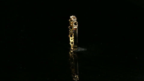 22k Ring Solid Gold ELEGANT Charm Ladies Band SIZE 7.75 "RESIZABLE" r2942mon - Royal Dubai Jewellers