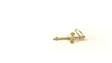 22k Pendant Solid Gold ELEGANT Simple Diamond Cut Jesus Cross Pendant P4114mon - Royal Dubai Jewellers