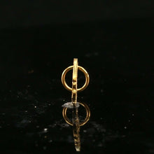 22k Pendant Solid Gold ELEGANT Simple Diamond Cut Sikh Religious Pendant P1531 - Royal Dubai Jewellers
