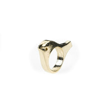 Solid Yellow Gold Simple Bird Shape Ring Modern Ladies Design SM76 - Royal Dubai Jewellers
