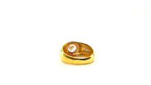 22k Ring Solid Gold ELEGANT Charm Mens Stone Band SIZE 10 "RESIZABLE" r2301 - Royal Dubai Jewellers