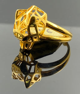 21k Solid Gold Exotic Men Panther Ring r3970 - Royal Dubai Jewellers