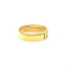 22k RIng Solid Gold Elegant Modern T Shape Design Mens Ring Size R2038 mon - Royal Dubai Jewellers